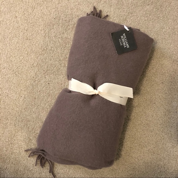 Williams Sonoma Home 100% Cashmere Throw - Picture 2 of 3